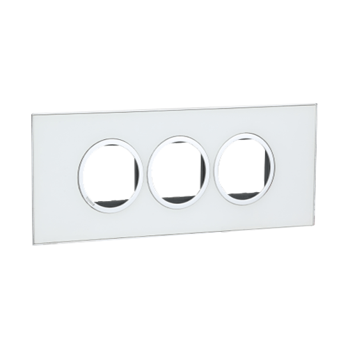 Legrand Arteor 6M White Mirror Cover Plate With Frame, 5759 34